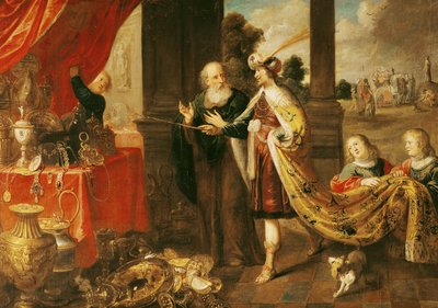Assuero Mostra il Suo Tesoro a Mardocheo da Claude Vignon